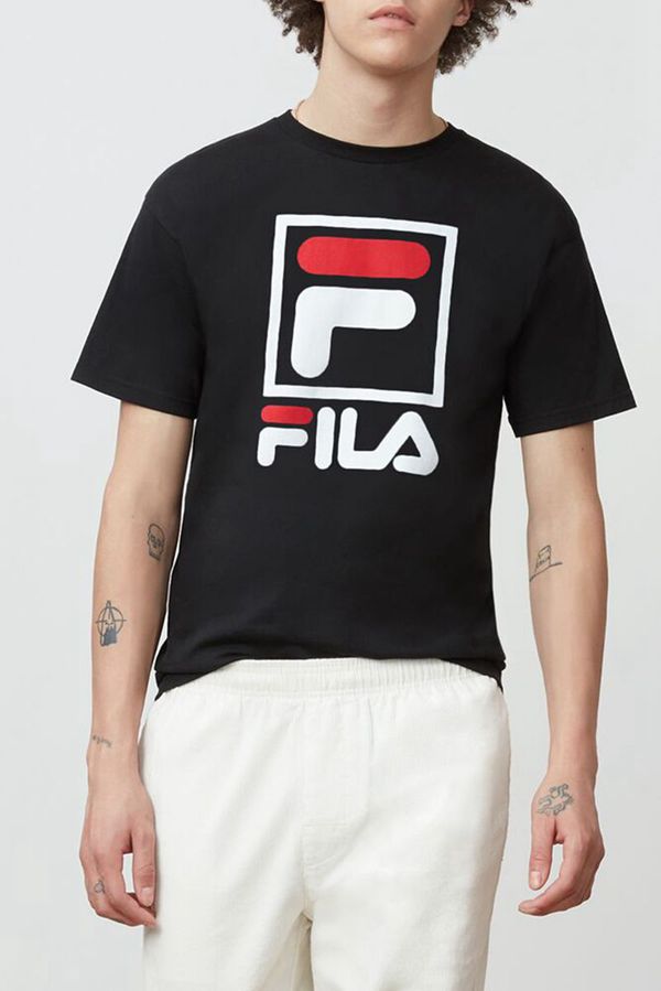 Camisetas Fila Homem Vermelhas - Fila Stacked Outlet Portugal,TZFC-08495